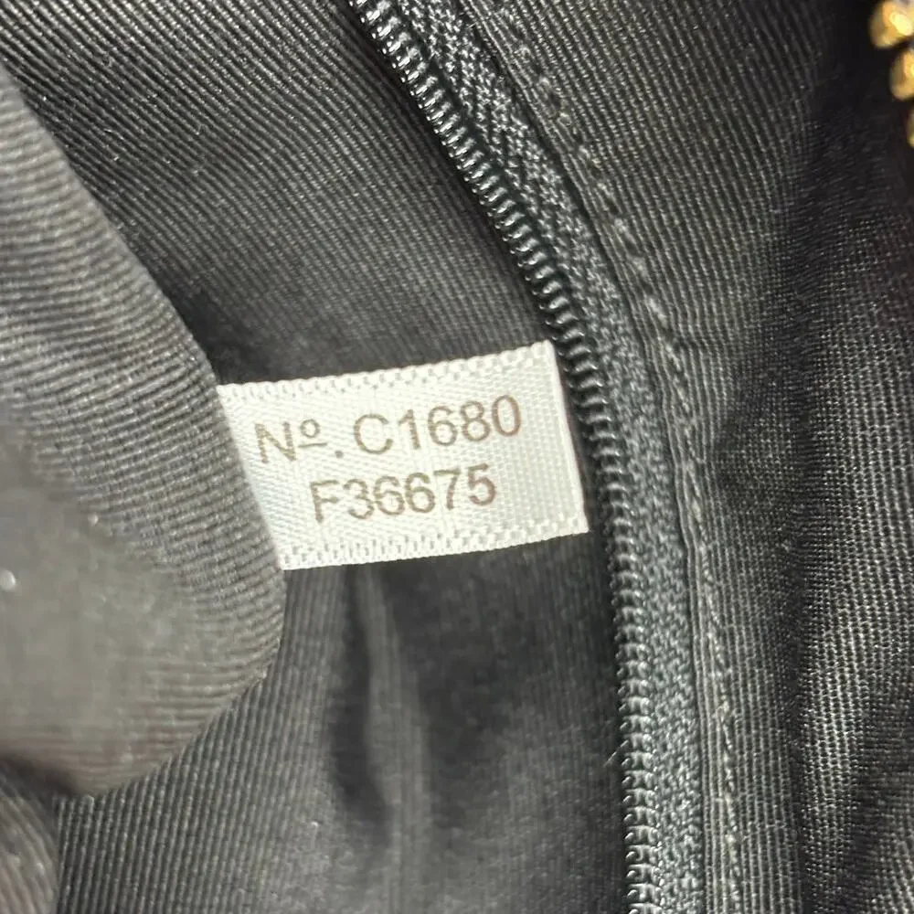 Coach Kelsey Black Pebbled Leather Satchel Purse F36675 #76923